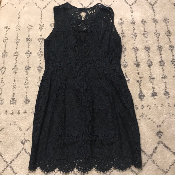 Banana Republic Navy Lace Dress. Size 10 petite. - Picture 4 of 4